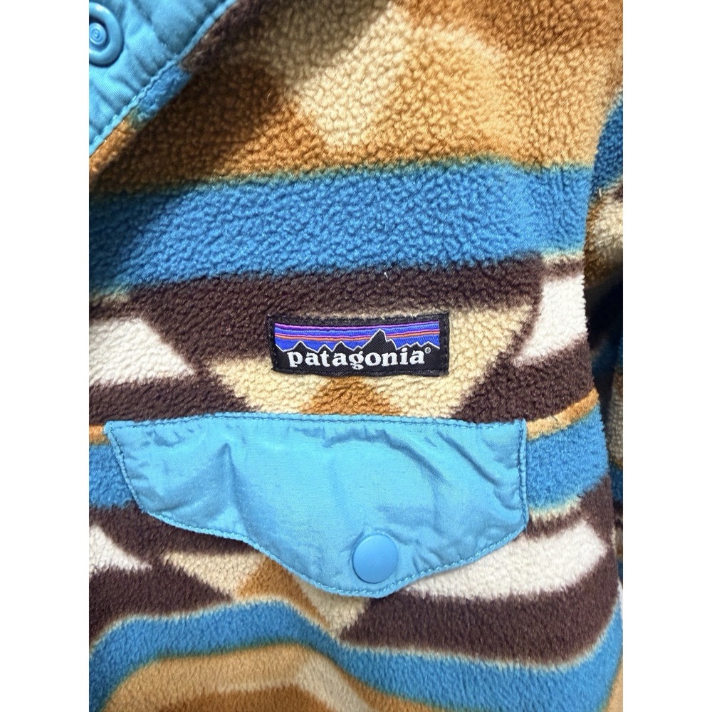 Patagonia Synchilla Snap-T Fleece Pullover Guatemalan Tango Aztec Womens Small - Picture 2 of 4